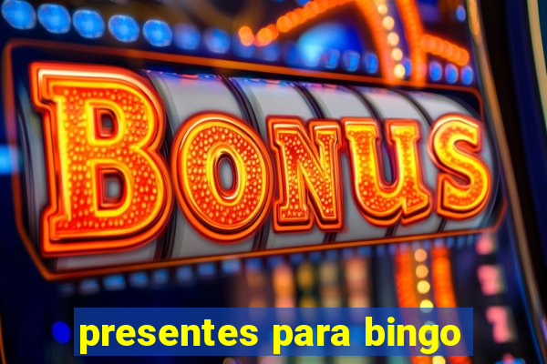 presentes para bingo